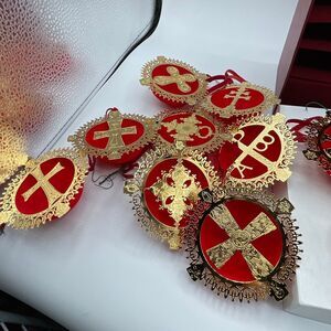 Vintage The First Vatican Christmas Ornament Collection. Complete set original b